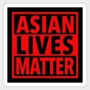 Asian Lives Matter (RED) Sticker